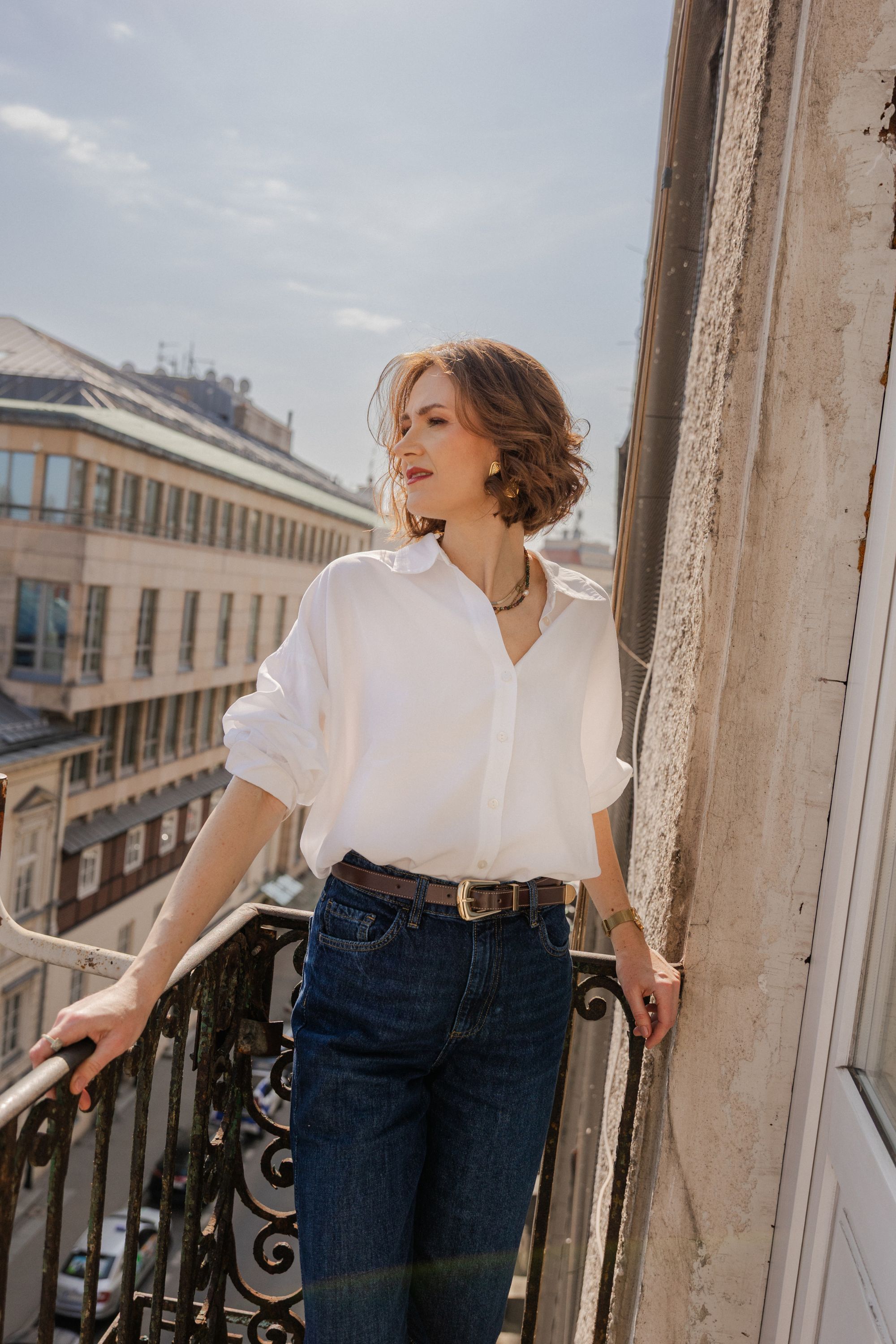 Paulina Smoleńska Osobista Stylistka - w trakcie sesji zdjęciowej